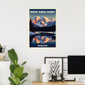 Berg Nanga Parbat V04 Poster (Thuiskantoor)