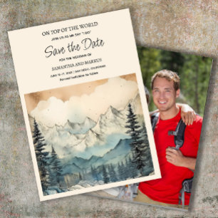 Berg Natuur Trouwfoto Bewaar Datum Save The Date