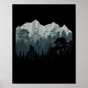 Berg Natuur Wandelingen Wilde Dieren Bomen Buiten Poster