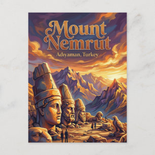 Berg Nemrut, Kahta, Zuidoost Anatolië Briefkaart