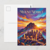 Berg Nemrut Turkije Briefkaart (Voorkant / Achterkant)