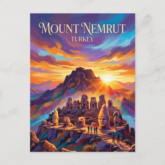 Berg Nemrut Turkije Briefkaart (Voorkant)