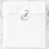Berg niet ronde sticker (Tas)