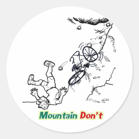 Berg niet ronde sticker (Voorkant)