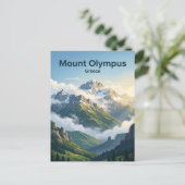 Berg Olympus Griekenland Briefkaart (Staand voorkant)