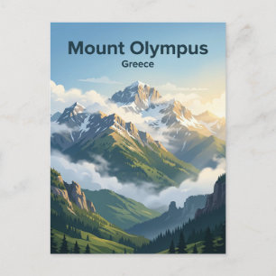 Berg Olympus Griekenland Briefkaart