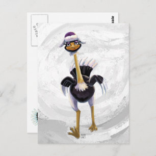 Berg onderweg naar Ostrich Briefkaart