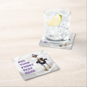 Berg onderweg naar Ostrich Kartonnen Onderzetters (Insitu)