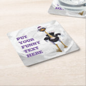 Berg onderweg naar Ostrich Kartonnen Onderzetters (Schuin)