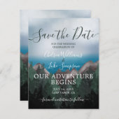 Berg Ontmoet Oceaan Avontuur Bewaar de Datum Kaart (Voorkant / Achterkant)