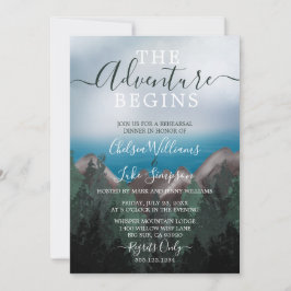 Berg ontmoet Oceaan Huwelijksrepetitie diner Kaart