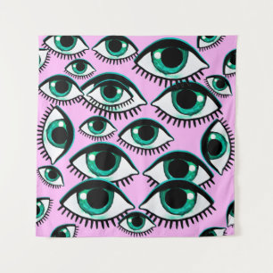 Berg oog. Abstract pictogram. Wandkleed