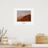 Berg op Dawn Poster (Keuken)