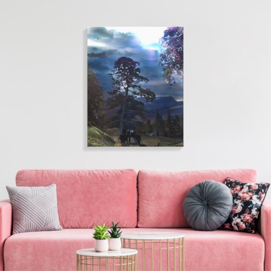 BERG PAD CANVAS AFDRUK (Insitu (Woonkamer))