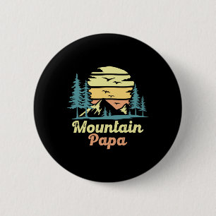 Berg Papa Kamperen Wandelen Vader Avontuur Vaders Ronde Button 5,7 Cm