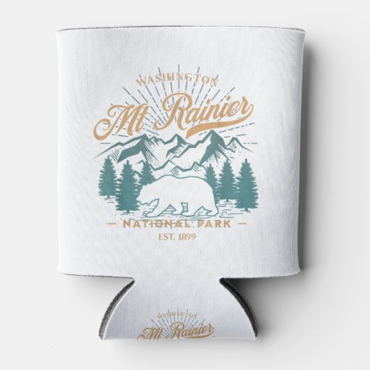  berg Rainier National Park Beer Hiking Ca Blikjeskoeler (Voorkant)