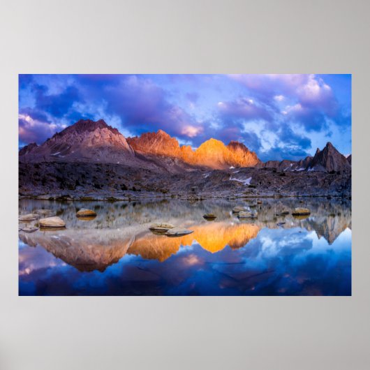 Berg reflectie, Californië Poster (Voorkant)