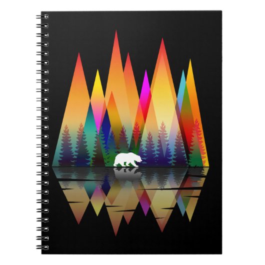 BERG REGENBOOG BEER NOTITIEBOEK (Voorkant)