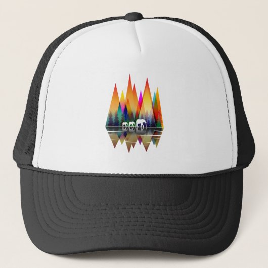 BERG REGENBOOG OLIFANT TRUCKER PET (Voorkant)