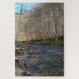 Berg Rivier in de Herfst – Wilde Natuur Roemenië Legpuzzel