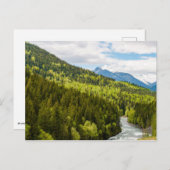 Berg rivier in het bos van British Columbia Briefkaart (Voorkant / Achterkant)