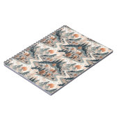 Berg Rivier Landschap Boho Abstract Patroon Kunst Notitieboek (Linkerzijde)