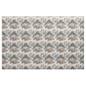 Berg Rivier Landschap Boho Abstract Patroon Kunst Stof (Fat Quarter)