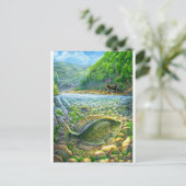 Berg Rivier Vis Briefkaart (Staand voorkant)