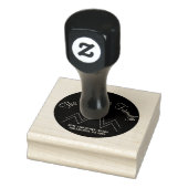 Berg Ronde Monogram Naam Adres   Rubberstempel (Stempel)