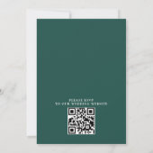 Berg Rustieke Bomen Pijnboom Budget QR Code Bruilo Kaart (Achterkant)