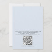 Berg Rustieke Lavendelwei QR-code Trouwen Kaart (Achterkant)
