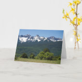 Berg Schilderachtig Lege Notecard Kaart (Gele Bloem)