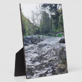 Berg Schitterende Herfstrivier - Wilde Natuur Roem Fotoplaat (Zijkant)