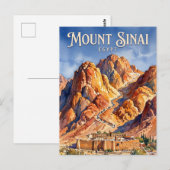 Berg Sinaï Egypte Briefkaart (Voorkant / Achterkant)