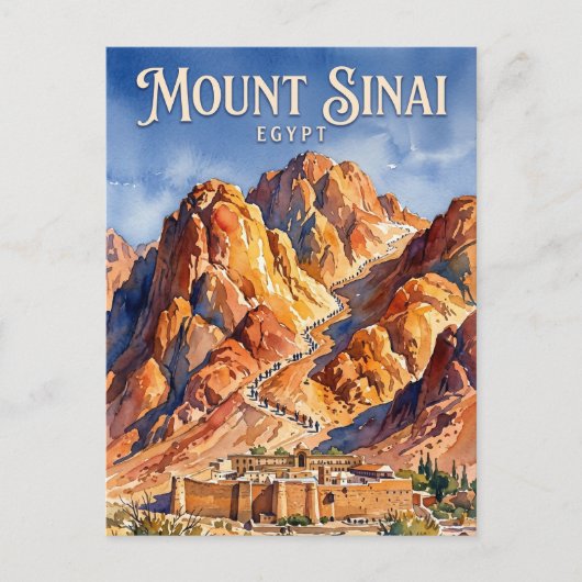 Berg Sinaï Egypte Briefkaart (Voorkant)