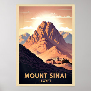 Berg Sinaï Egypte V04 Poster
