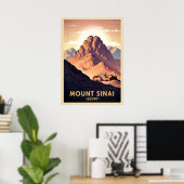 Berg Sinaï Egypte V04 Poster (Thuiskantoor)