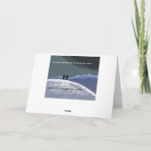 berg sneeuw kerstkaart feestdagen kaart (Achterkant)