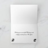 berg sneeuw kerstkaart feestdagen kaart (Binnen)