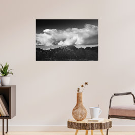 Berg Storžič, Slovenië onder wolken Poster