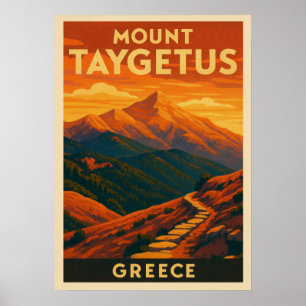 Berg Taygetus Griekenland V01 Poster