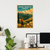 Berg Taygetus Griekenland V03 Poster (Thuiskantoor)