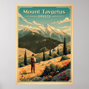 Berg Taygetus Griekenland V06 Poster