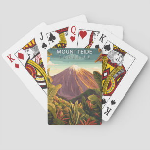 berg Teide Tenerife Canarische eilanden Pokerkaarten
