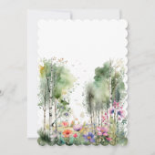 Berg Thym Wildbloem Bruiloft Uitnodiging (Achterkant)