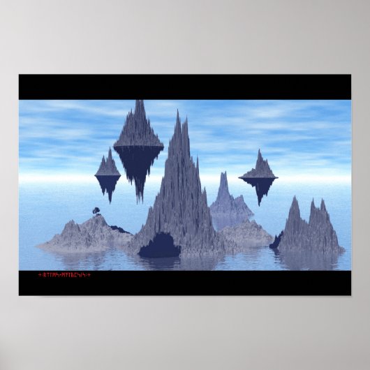 Berg Tiamatis Poster (Voorkant)