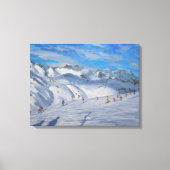 Berg Topjes Tignes 2009 Canvas Afdruk (Voorkant)