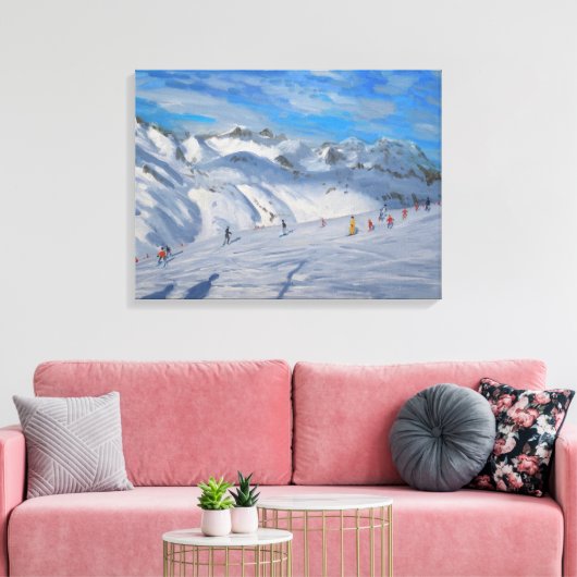 Berg Topjes Tignes 2009 Canvas Afdruk (Insitu (Woonkamer))