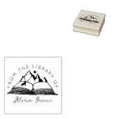 Berg uit de bibliotheek van, aangepaste boek rubberstempel (Gestempeld)