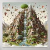 Berg van boeken poster (Voorkant)